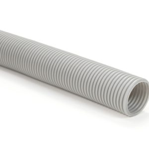 Corrugated tubing, nom?37mm, OD=42.4mm, ID=36.0mm, grey, 25m