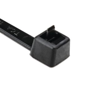 Releasable cable tie, 380.0x4.6mm, ?1.5-101.0mm, 225N, black, 100pcs.