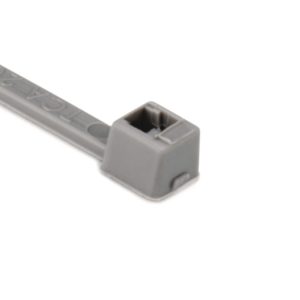 Cable tie inside serrated, 100.0x2.45mm, ?1.5-22.0mm, grey, 100pcs.