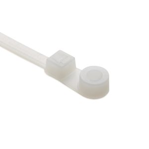 Fixing tie for screw fixation, inside serrated, ⌀1.5-20.0mm, natural, 100pcs.