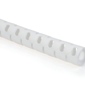 Slit cable cover, Dmax=27mm, -60 ?C to +110 ?C, intermittent +140 ?C, white, 2m