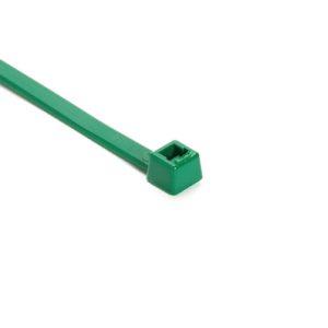 Cable tie inside serrated detectable, 380.0x4.7mm, ?1.5-110.0mm, green, 100pcs.
