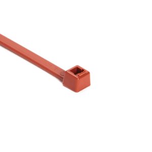 Cable tie inside serrated detectable, 380.0x4.7mm, ?1.5-110.0mm, red, 100pcs.