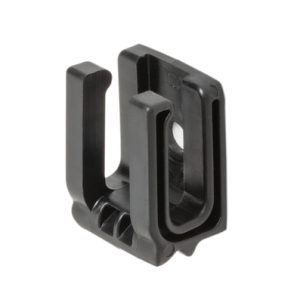 Cable tie mount for screw fixation, Wmax=9.07mm, ?4.5 mm, #8 (M4) Screw, black, 100pcs.
