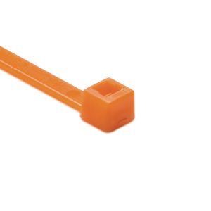 Cable tie inside serrated, 202.0x4.6mm, ⌀1.5-50.0mm, orange, 1000pcs.