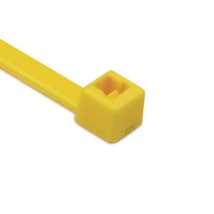 Cable tie inside serrated, 148.0x3.6mm, ⌀1.5-35.0mm, yellow, 1000pcs.