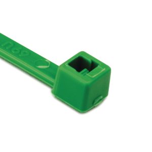 Cable tie inside serrated, 148.0x3.6mm, ?1.5-35.0mm, green, 100pcs.