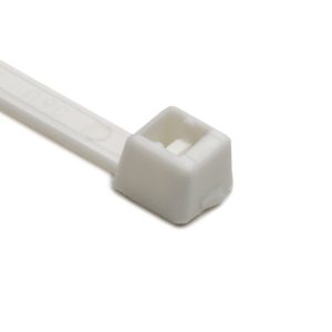 Cable tie inside serrated, 390.0x4.8mm, ⌀1.5-110.0mm, white, 1000pcs.