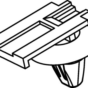 Connector clip, black, 500pcs.