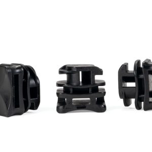 Aluminium frame mount for Ziegler, W=13.0mm, T=3.5mm, black, 25pcs.