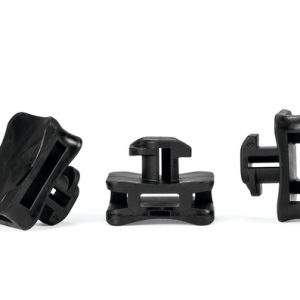 Aluminium frame mount for Item/MiniTec, W=8.0mm, T=4.5mm, black, 25pcs.