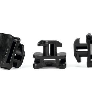Aluminium frame mount for Item, W=10.0mm, T=5.3mm, black, 25pcs.