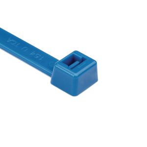 Cable tie inside serrated, 387.0x7.6mm, ⌀5.0-105.0mm, blue, 500pcs.