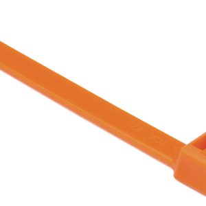 Cable tie inside serrated, 387.0x7.6mm, ?5.0-105.0mm, orange, 500pcs.