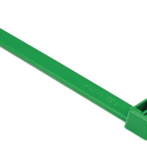 Cable tie inside serrated, 387.0x7.6mm, ⌀5.0-105.0mm, green, 500pcs.