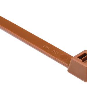 Cable tie inside serrated, 391.16x8.9mm, ?8.0-105.0mm, brown, 25pcs.