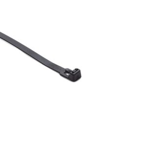 Releasable cable tie, 140.0x7.4mm, ?2.5-32.0mm, 225N, black, 100pcs.