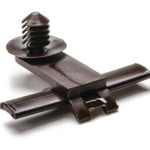 Bundling clip for hole (round), L=42.0mm, SO=20.0mm, brown, 500pcs.