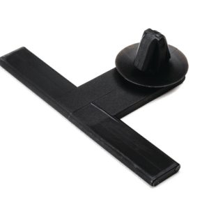 Bundling clip for hole (round), L=50.0mm, SO=20.0mm, black, 100pcs.