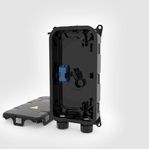 2 Port CCPXL with 1 x LC/PC duplex adaptor, 2 x LC/PC 900?m pigtails and breather membrane