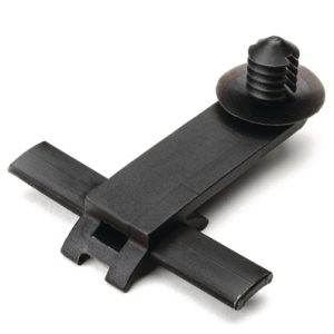 Bundling clip for hole (round), L=42.0mm, SO=30.0mm, black, 500pcs.