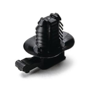 Connector clip for hole (oval)/for connector, EWCAP-005-7, black, 5000pcs.