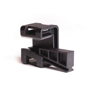 Cable tie mount for edge, Wmax=15.0mm, T=4.0 - 9.0mm, black, 200pcs.