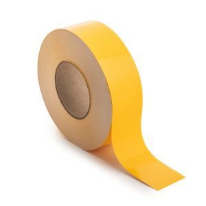 Label, weather resistant/chemical resistance, yellow, thermal transfer print, 50.8mm, 76.20m