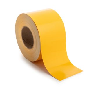 Label, weather resistant/chemical resistance, yellow, thermal transfer print, 101.6mm, 76.20m