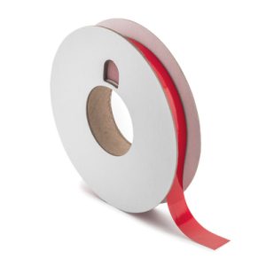 Label, weather resistant/chemical resistance, red, thermal transfer print, 25.4mm, 76.20m