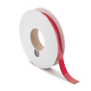 Label, weather resistant/chemical resistance, red, thermal transfer print, 25.4mm, 76.20m