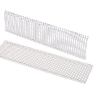 Wiring duct, 122.7mm, L=457.0mm, white, 8pcs.
