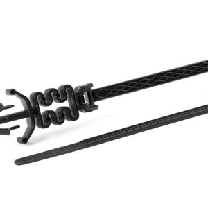 Fixing tie for hole (round), outside serrated, ⌀1.0-35.0mm, black, 1500pcs.