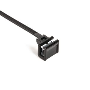 Fixing tie for edge, outside serrated, ⌀1.0-35.0mm, black, 500pcs.