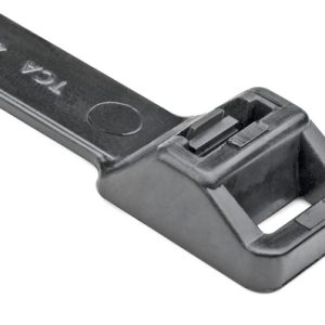 Releasable cable tie, 370.0x12.6mm, ?13.0-100.0mm, 1115N, black, 500pcs.
