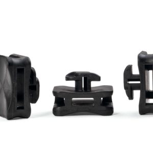 Aluminium frame mount for Item, W=6.2mm, T=2.75mm, black, 500pcs.