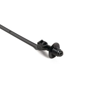 Fixing tie for hole (round), outside serrated, ?2.0-50.0mm, black, 1000pcs.