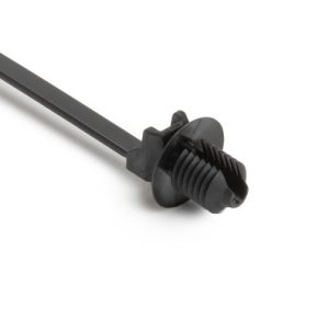 Fixing tie for hole (round), ⌀1.0-35.0mm, black, 500pcs.