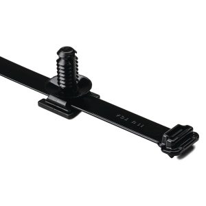 Fixing tie for hole (round), inside serrated, ?9.5-105.0mm, black, 100pcs.