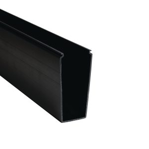 Wiring duct, 50.8x128.8mm, L=1.83m, black, 36.58m