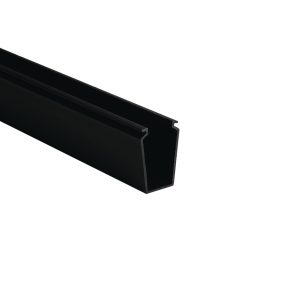 Wiring duct, 25.4x52.6mm, L=1.83m, black, 36.58m