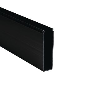 Wiring duct, 25.4x103.4mm, L=1.83m, black, 18.3m