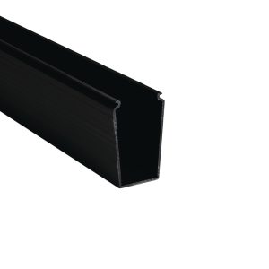 Wiring duct, 38.1x77.9mm, L=1.83m, black, 9.14m