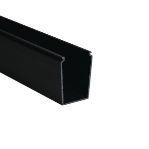 Wiring duct, 63.5x77.9mm, L=1.83m, black, 36.58m