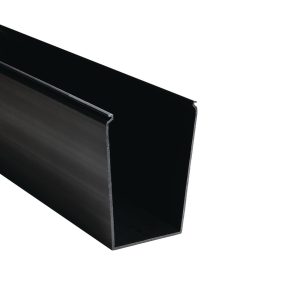 Wiring duct, 76.2x128.5mm, L=1.83m, black, 36.58m