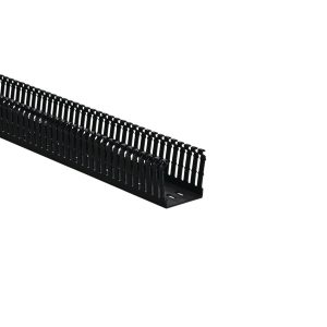 Wiring duct, 50.8x52.6mm, L=1.83m, black, 36.58m