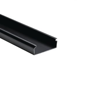 Wiring duct, 76.2x26.9mm, L=1.83m, black, 36.58m