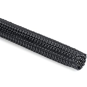 Braided sleeving, abrasion resistant, nom?12mm, ?8-17mm, black, 1000pcs.