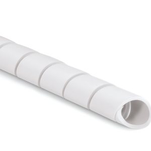 Spiral wrap, nom?9mm, ?10-100mm, -60 ?C to +80 ?C, intermittent +120 ?C, white, 30m