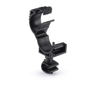 Cable clip with pipe/tube holder, Dmin=6.0mm, Dmax=8.0mm, nom?=7.0 mm, nom?2=10.0 mm - 14.0 mm